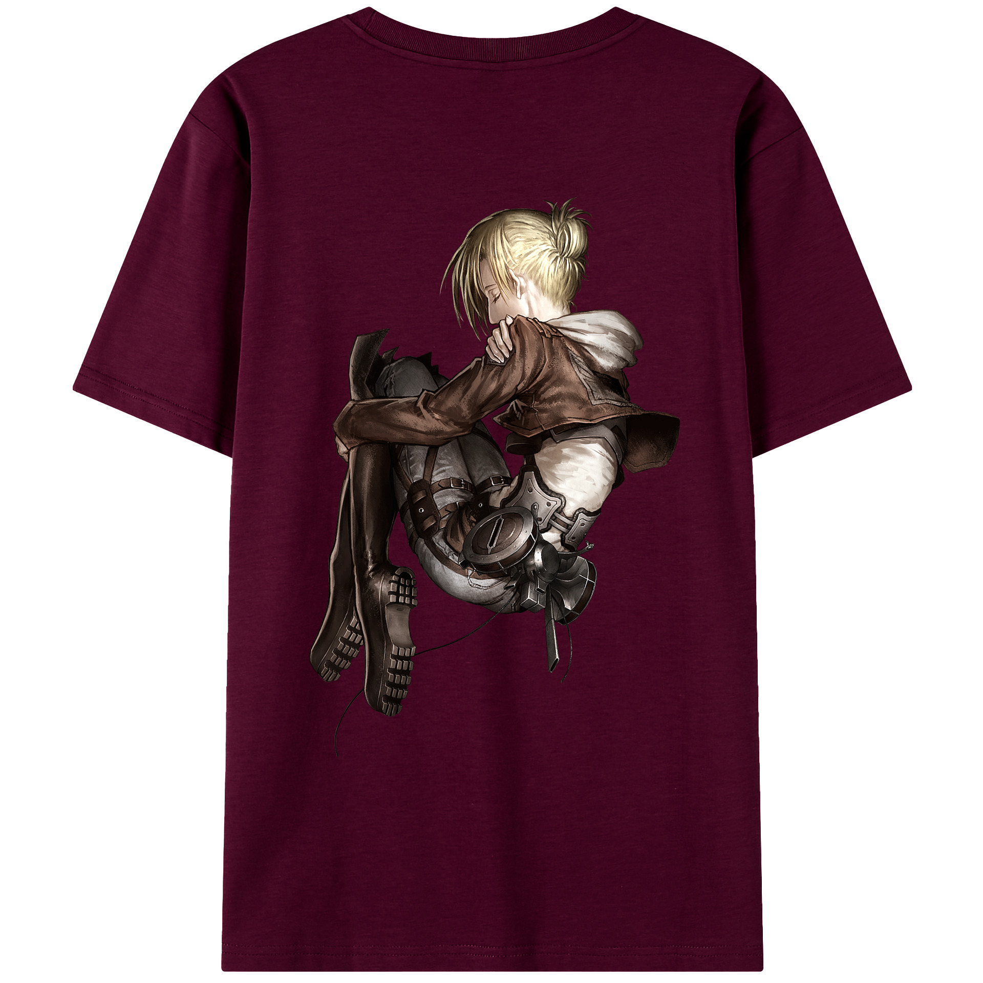 （画像用） 進撃の巨人 アニ・レオンハート Attack on Titan Annie Leonhart レディース半袖Tシャツ(バックプリント)